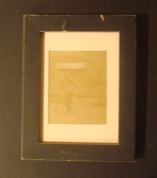 Quaker Athletic Club Base Ball Player with Bat and Webless Glove